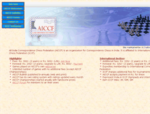 Tablet Screenshot of aiccf-chess.com